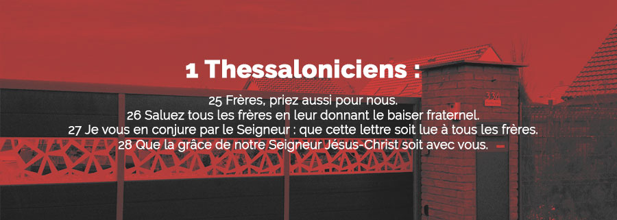 Verset Biblique sur la lettre de Paul /  1 Thessaloniciens